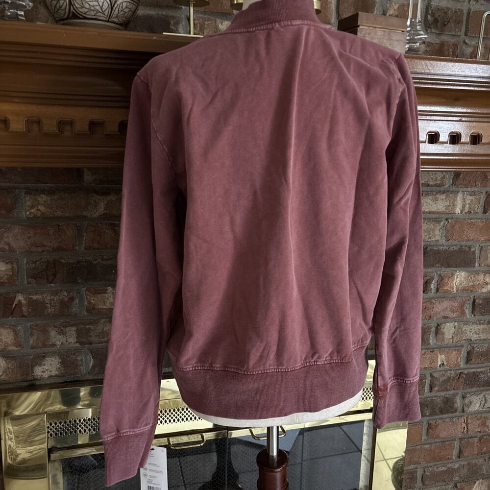 MPG Sports Distressed Red Wine Sweatshirt Size Large New - Picture 3 of 7